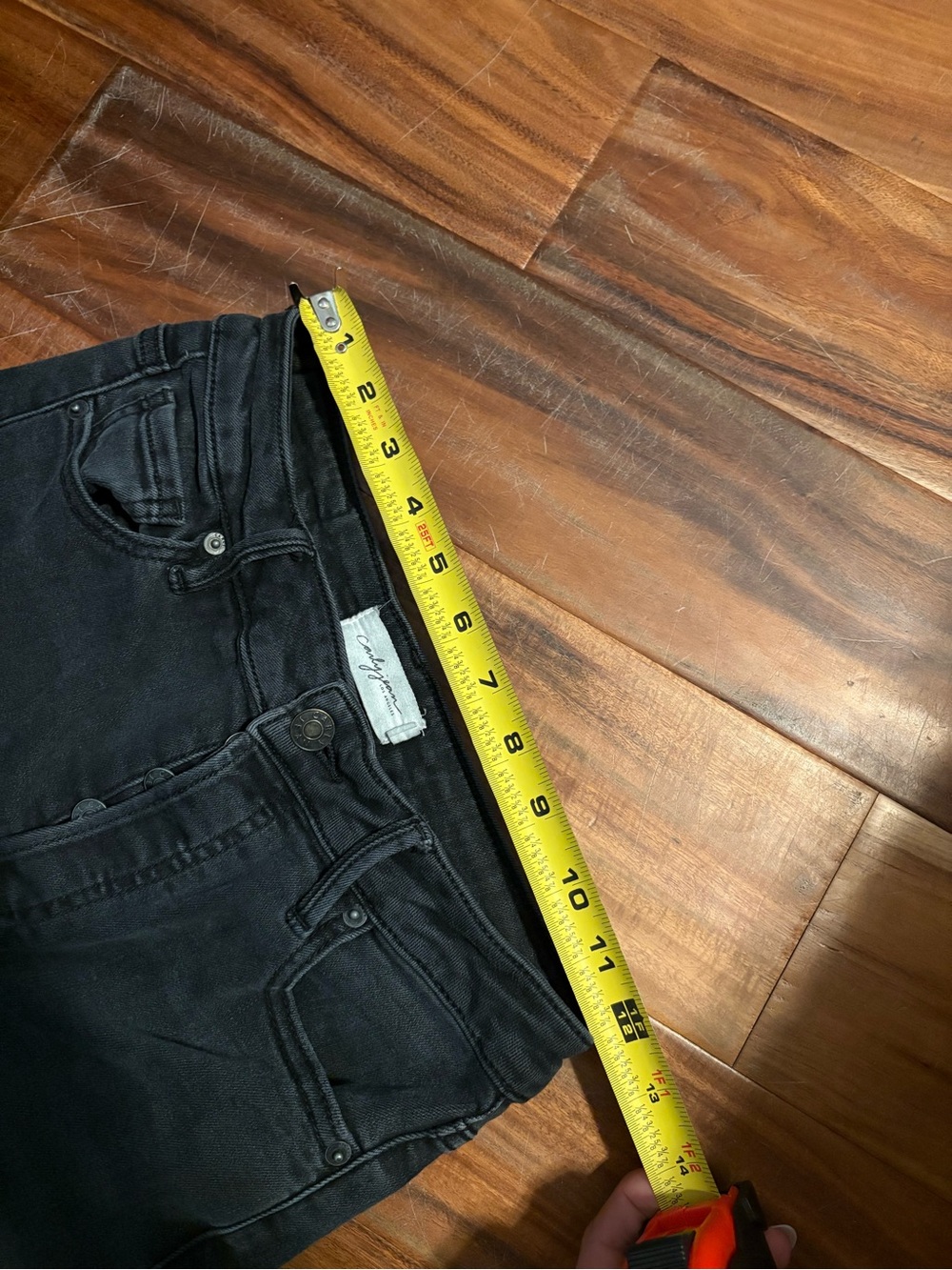 Carly Jean Los Angeles laurel Jeans Black gray High Rise Stretch Denim (1393) - Picture 7 of 9